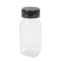Mini botellas 125 ml 4,3x4,3x11 cm reciclado rpet (513 unid)