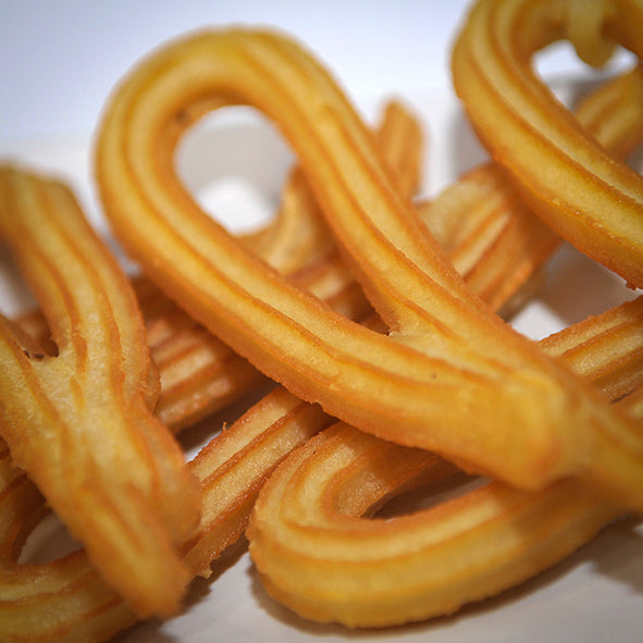 Churros de lazo, o patata 10 cajas 3 kg (+-1200 unids) ultracongelados Especial Hosteleria