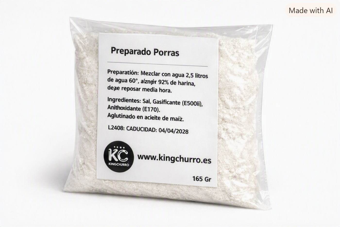 Preparado para Porras bolsa 12+165 gr